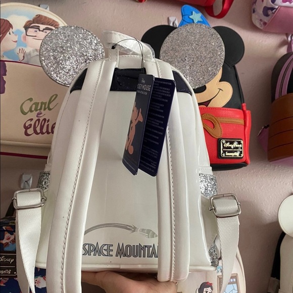 Disney Parks Mickey Mouse Main Attraction Loungefly Backpack 1/12 space mountain - Picture 2 of 2